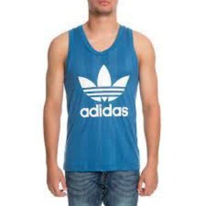 Adidas Jersey Blue Tank Sz L